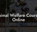 Animal Welfare Courses Online