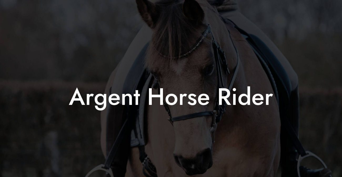 Argent Horse Rider