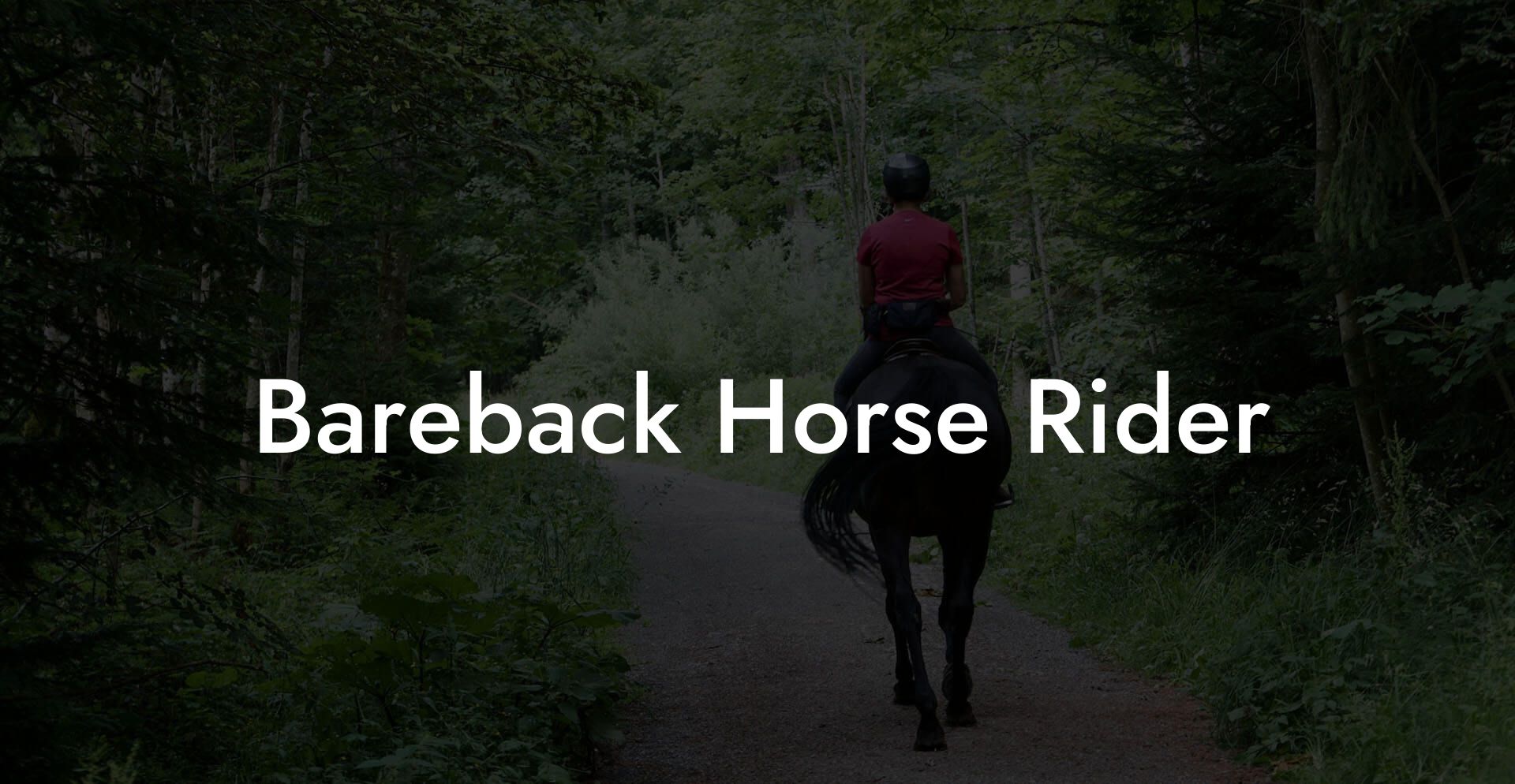 Bareback Horse Rider