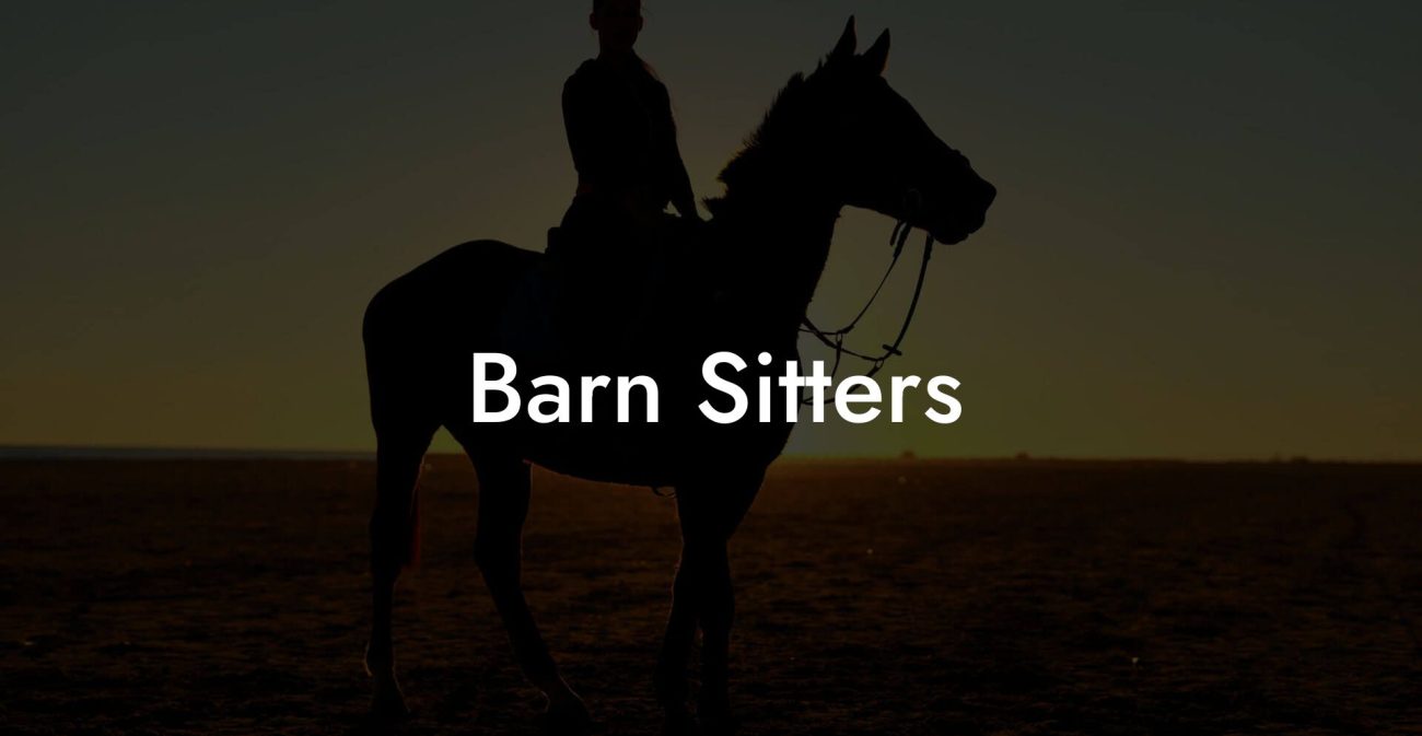 Barn Sitters