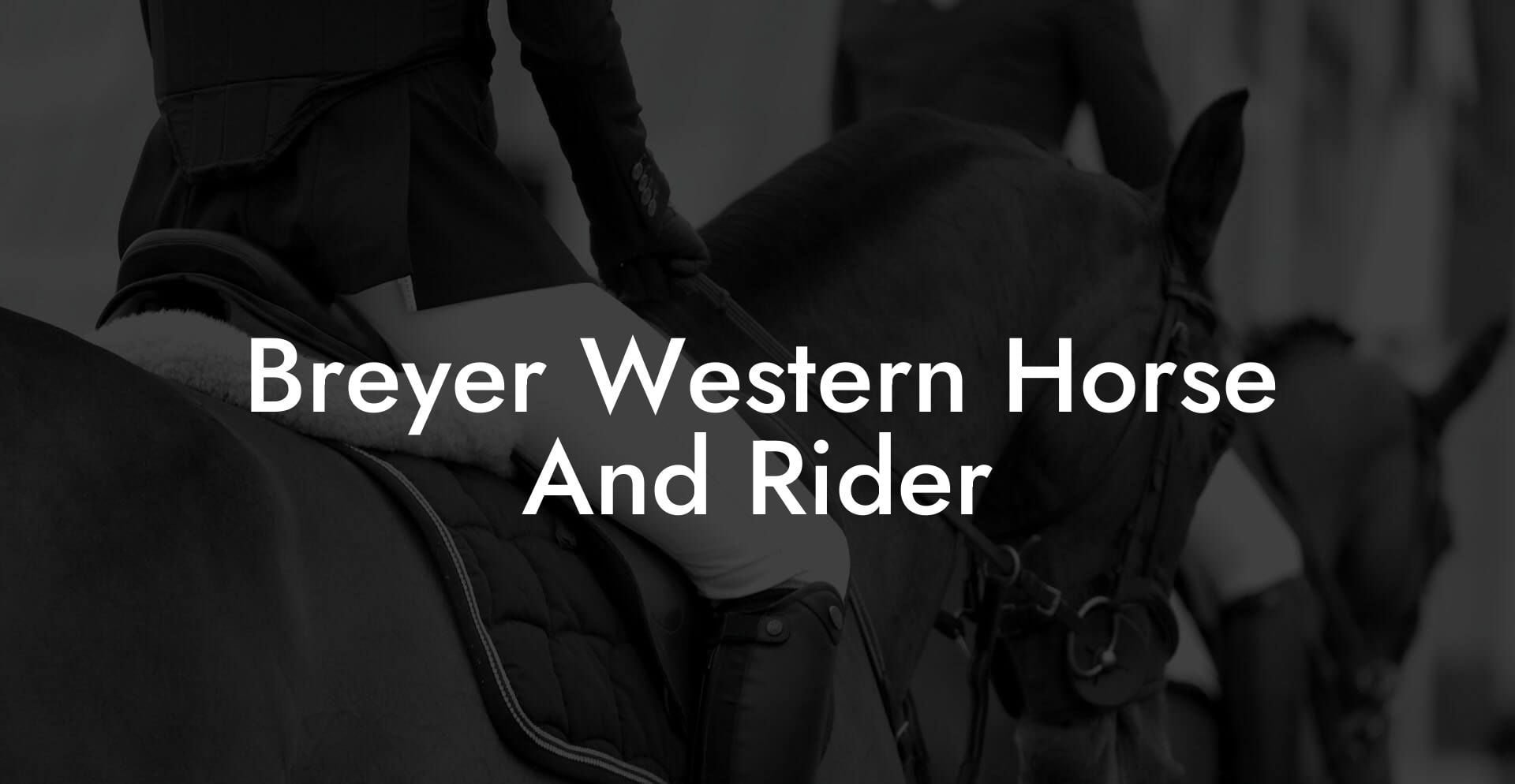 Breyer Western Horse And Rider