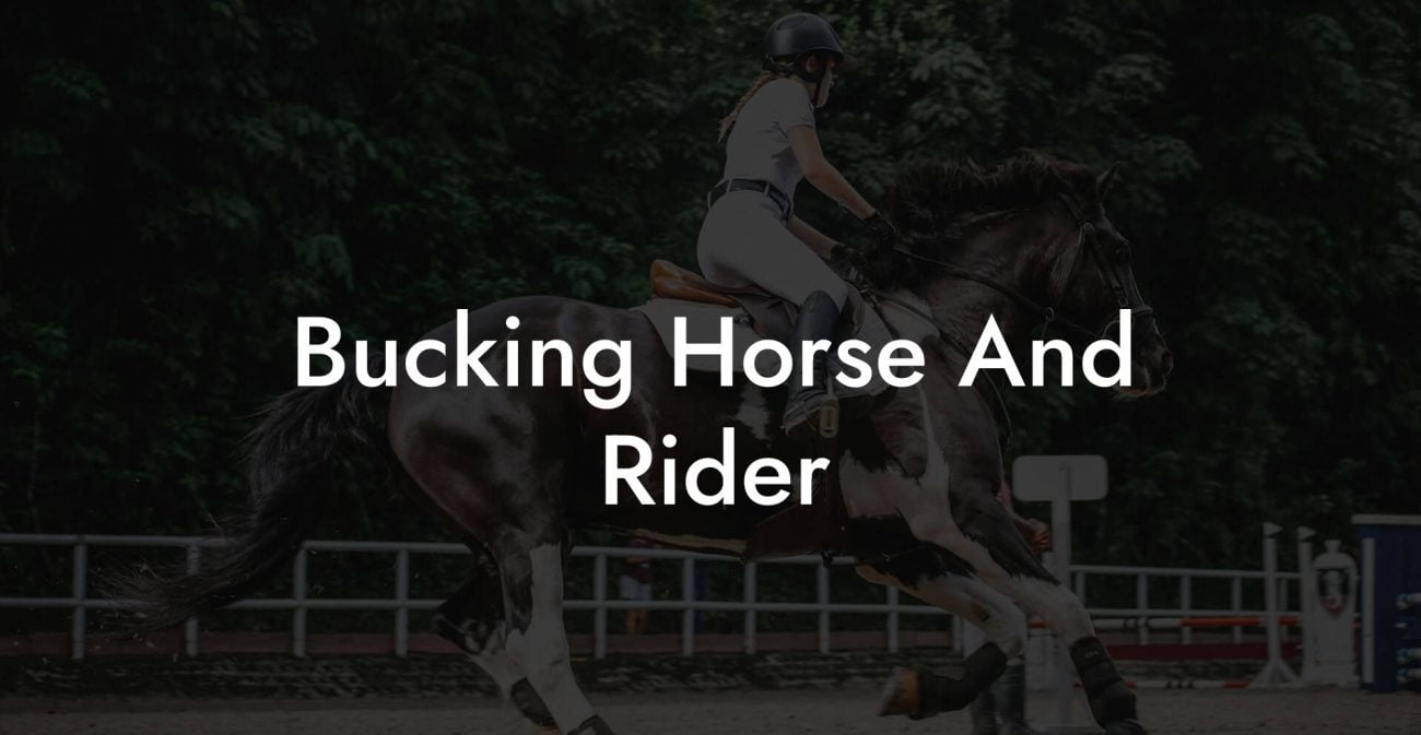 Bucking Horse And Rider