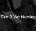 Cert 3 Vet Nursing