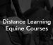 Distance Learning Equine Courses
