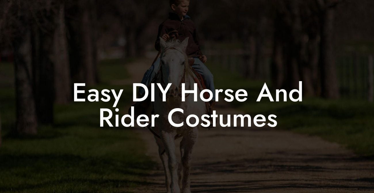 Easy DIY Horse And Rider Costumes