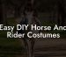 Easy DIY Horse And Rider Costumes