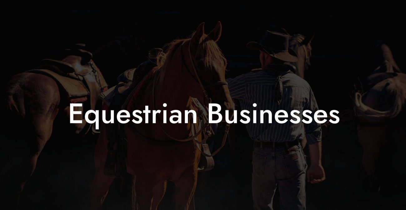 Equestrian Businesses