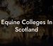 Equine Colleges In Scotland