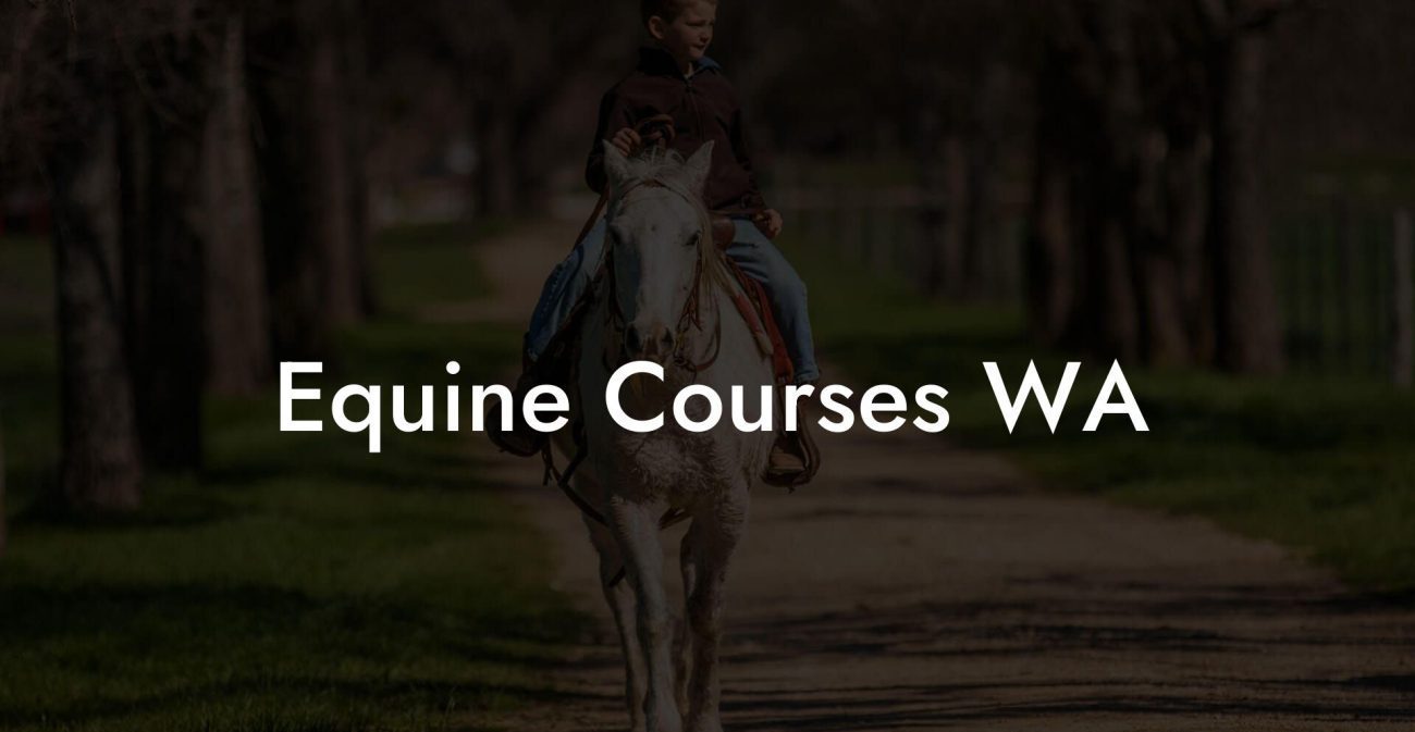 Equine Courses WA