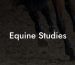 Equine Studies