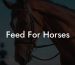 Feed For Horses