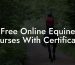Free Online Equine Courses With Certificates