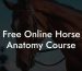 Free Online Horse Anatomy Course