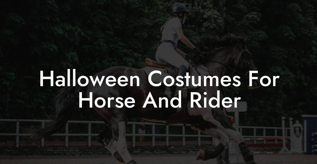 Halloween Costumes For Horse And Rider