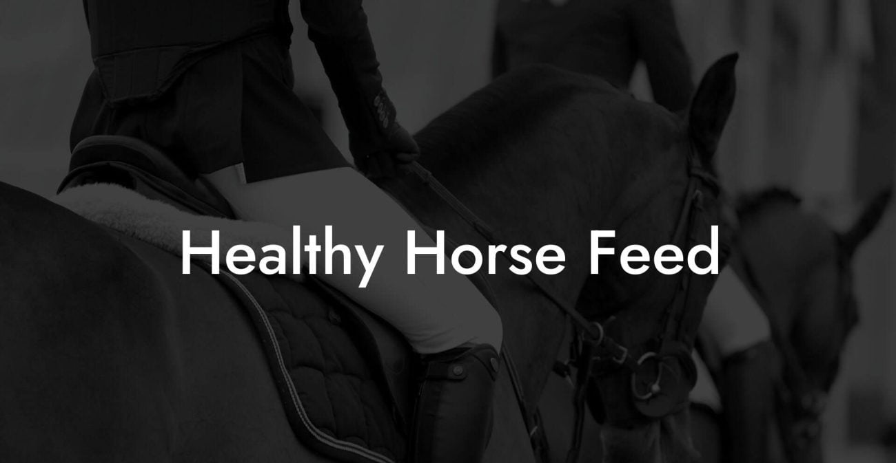 Healthy Horse Feed