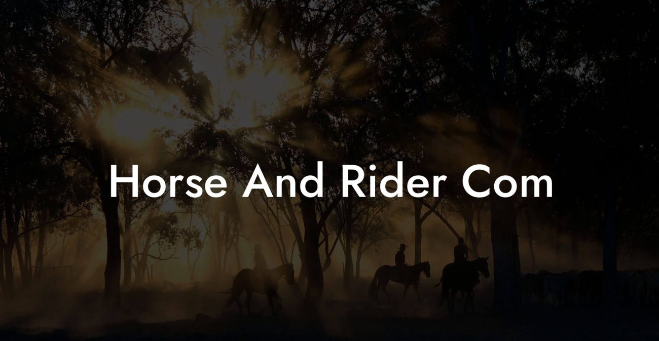 Horse And Rider Com