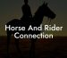 Horse And Rider Connection