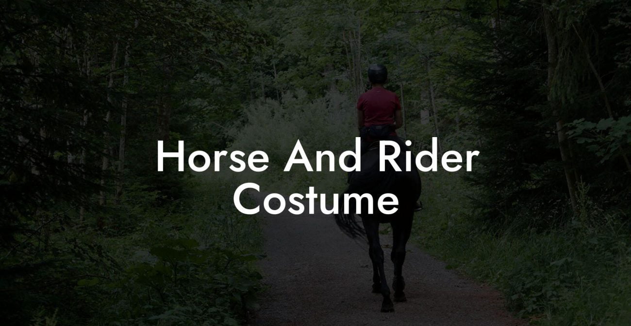 Horse And Rider Costume