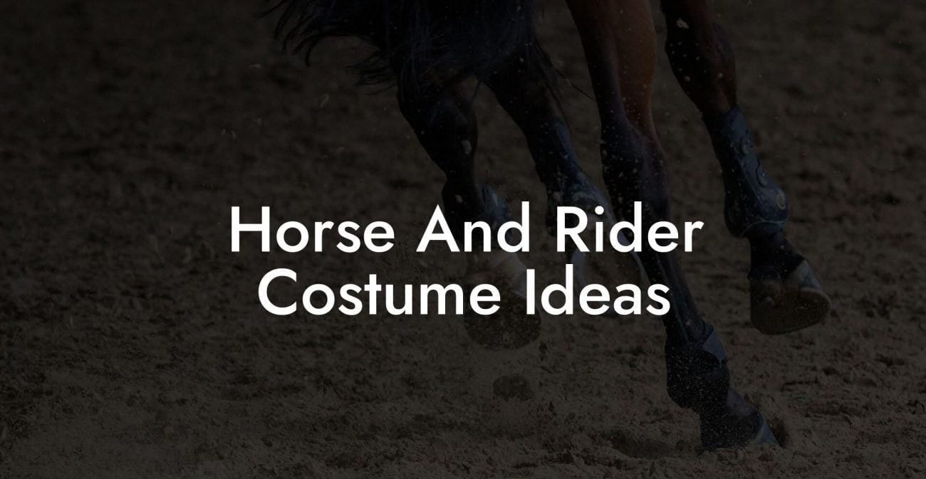 Horse And Rider Costume Ideas