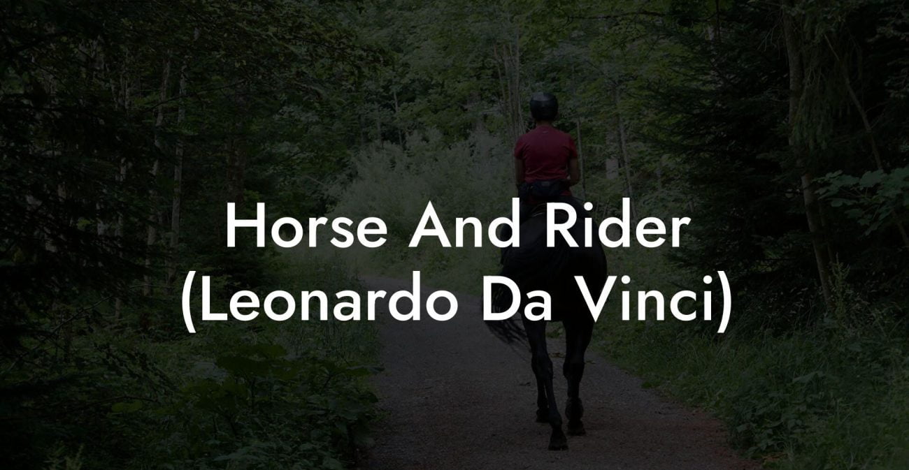 Horse And Rider (Leonardo Da Vinci)