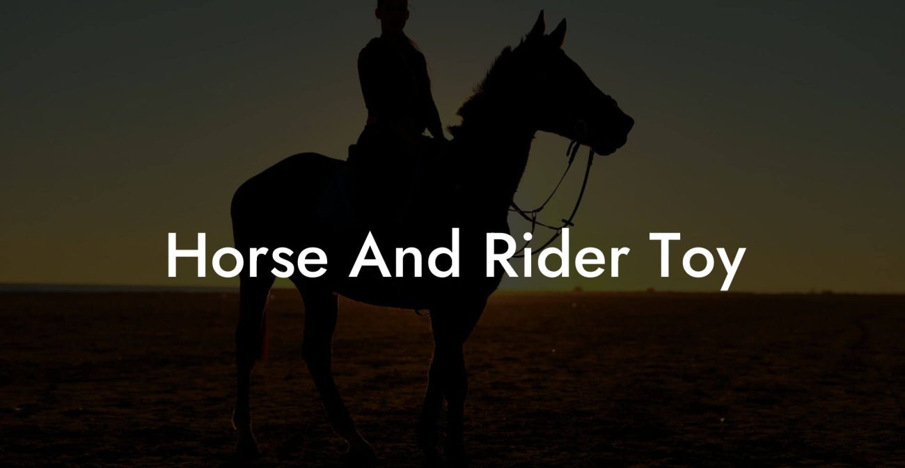 Horse And Rider Toy