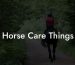 Horse Care Things