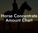 Horse Concentrate Amount Chart