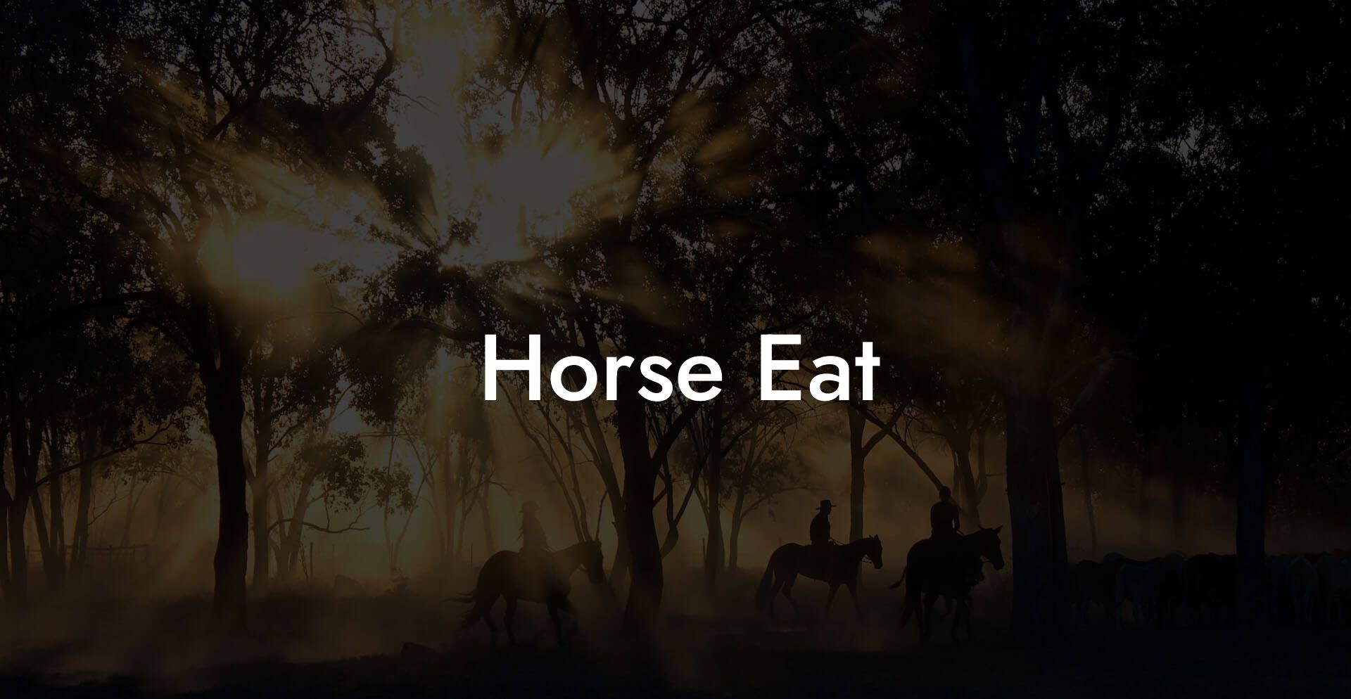 Horse Eat