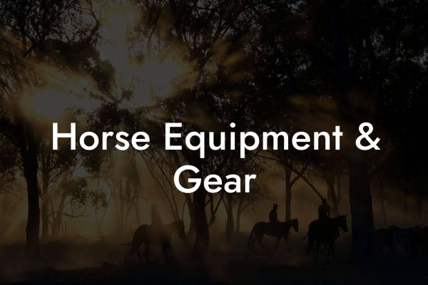 Horse Equipment & Gear