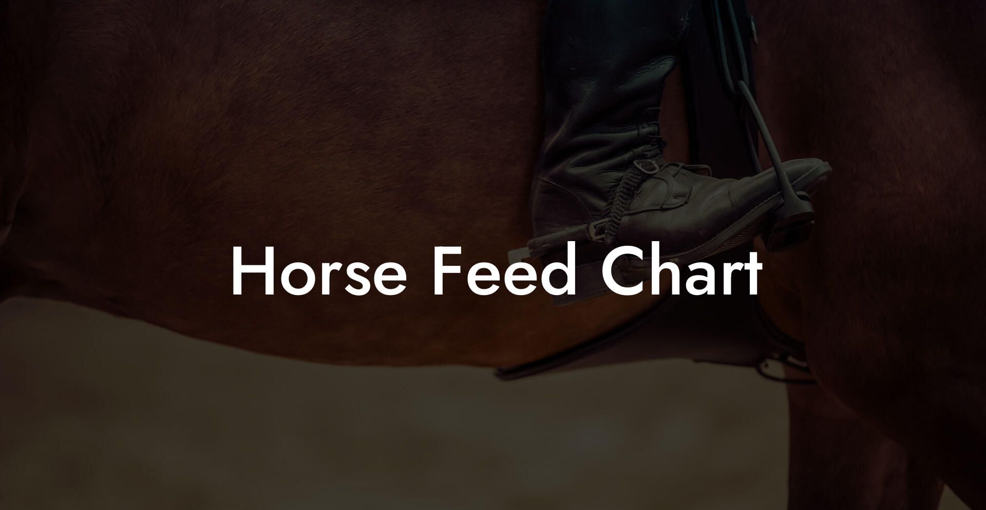 Horse Feed Chart