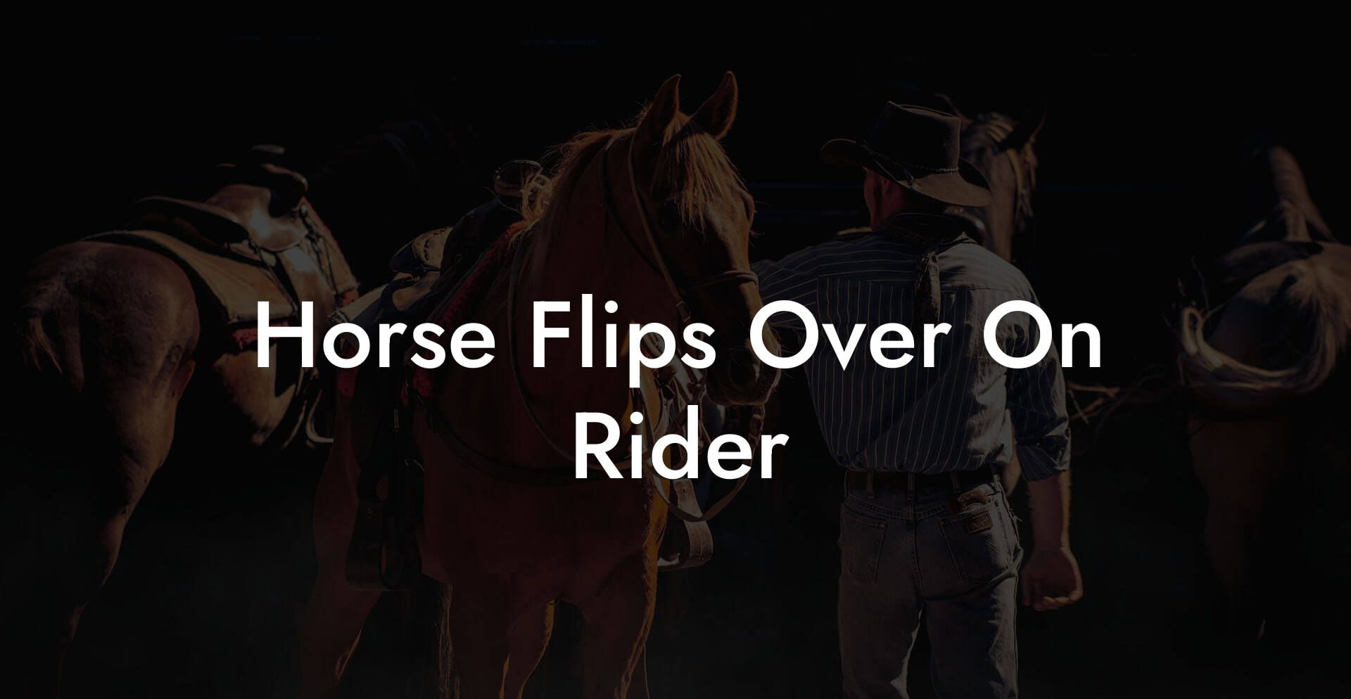 Horse Flips Over On Rider