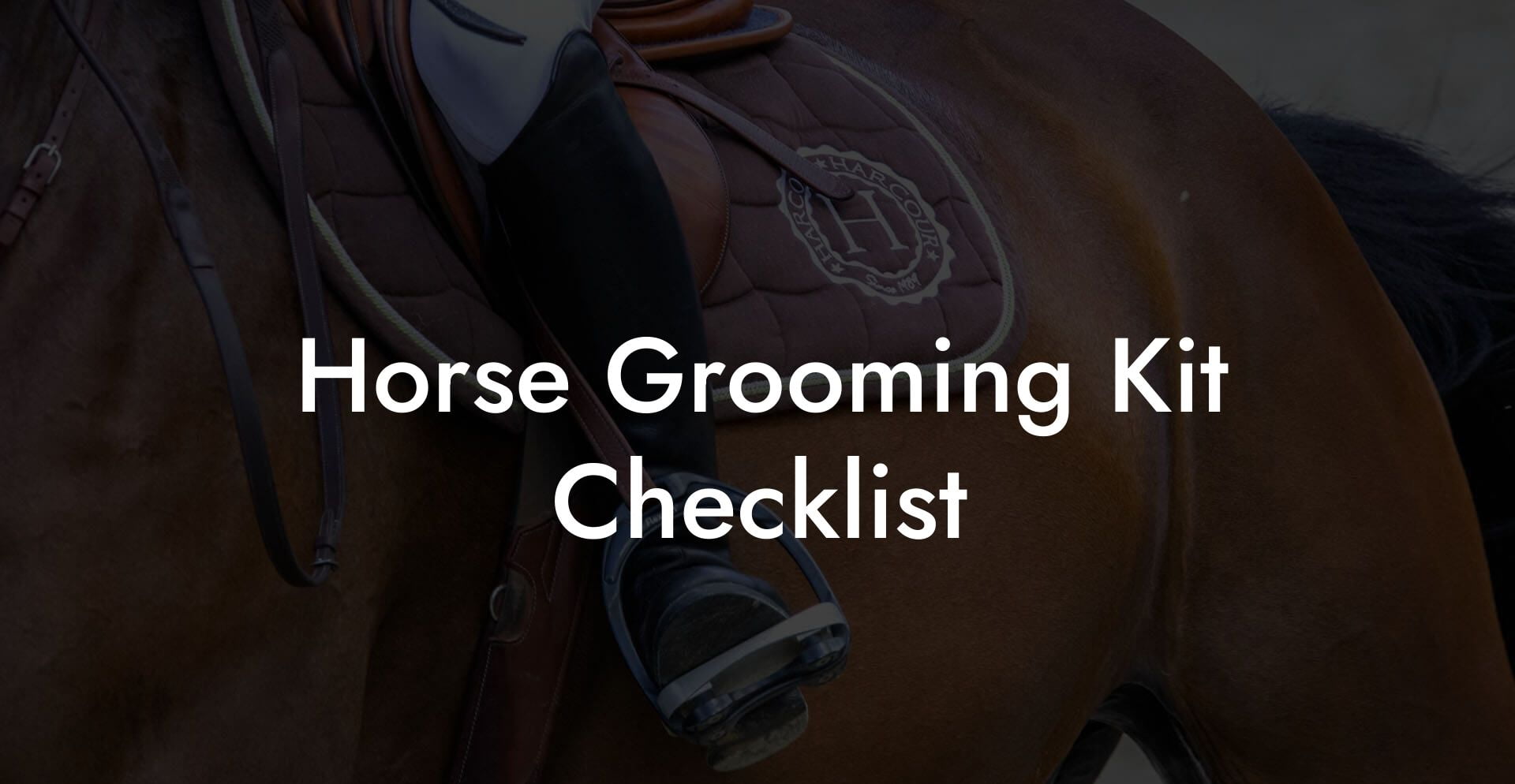 Horse Grooming Kit Checklist