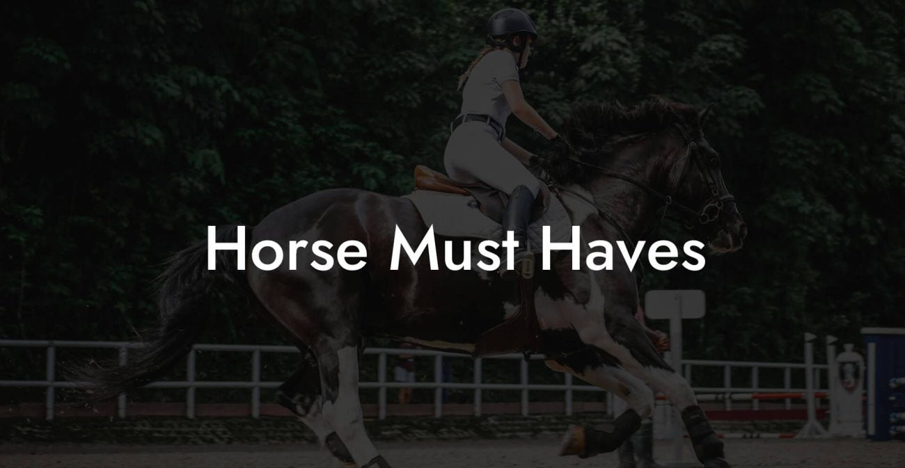 Horse Must Haves