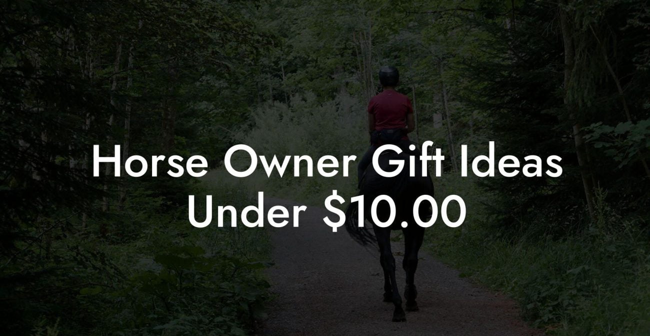 Horse Owner Gift Ideas Under $10.00
