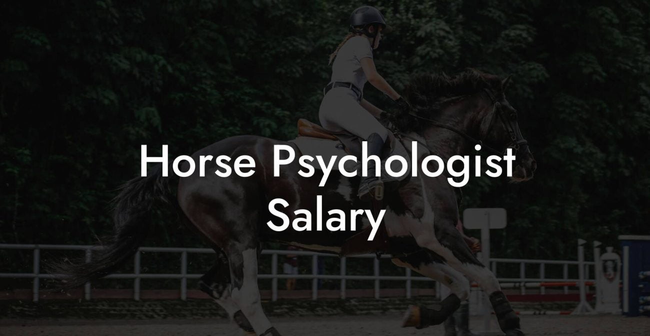 Horse Psychologist Salary