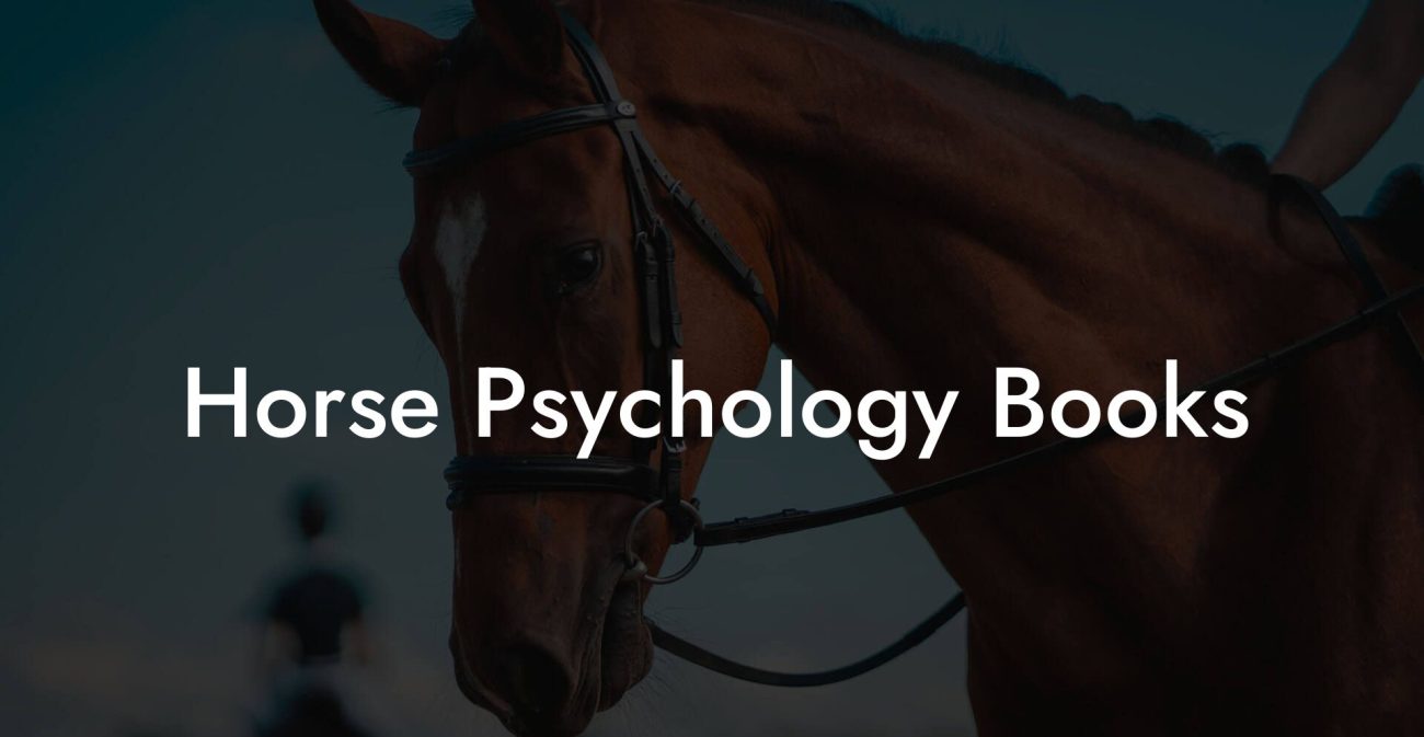 Horse Psychology Books