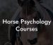 Horse Psychology Courses