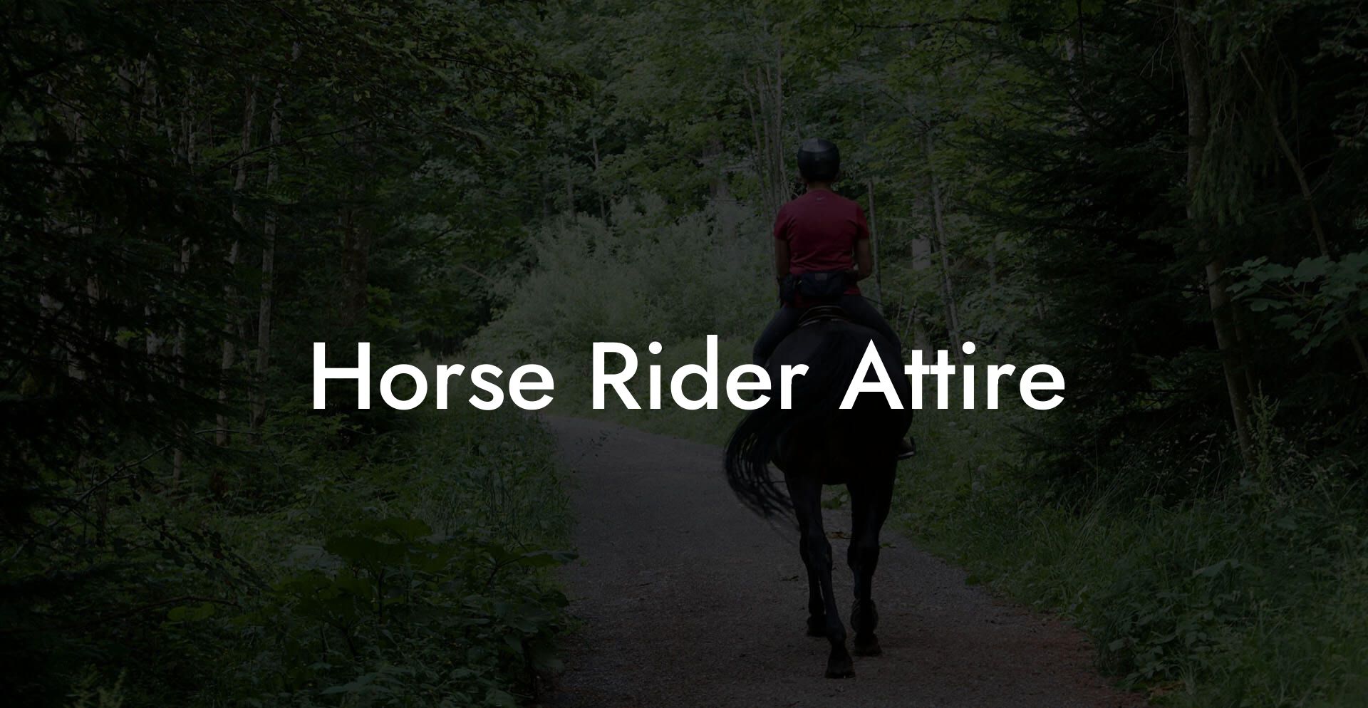 Horse Rider Attire