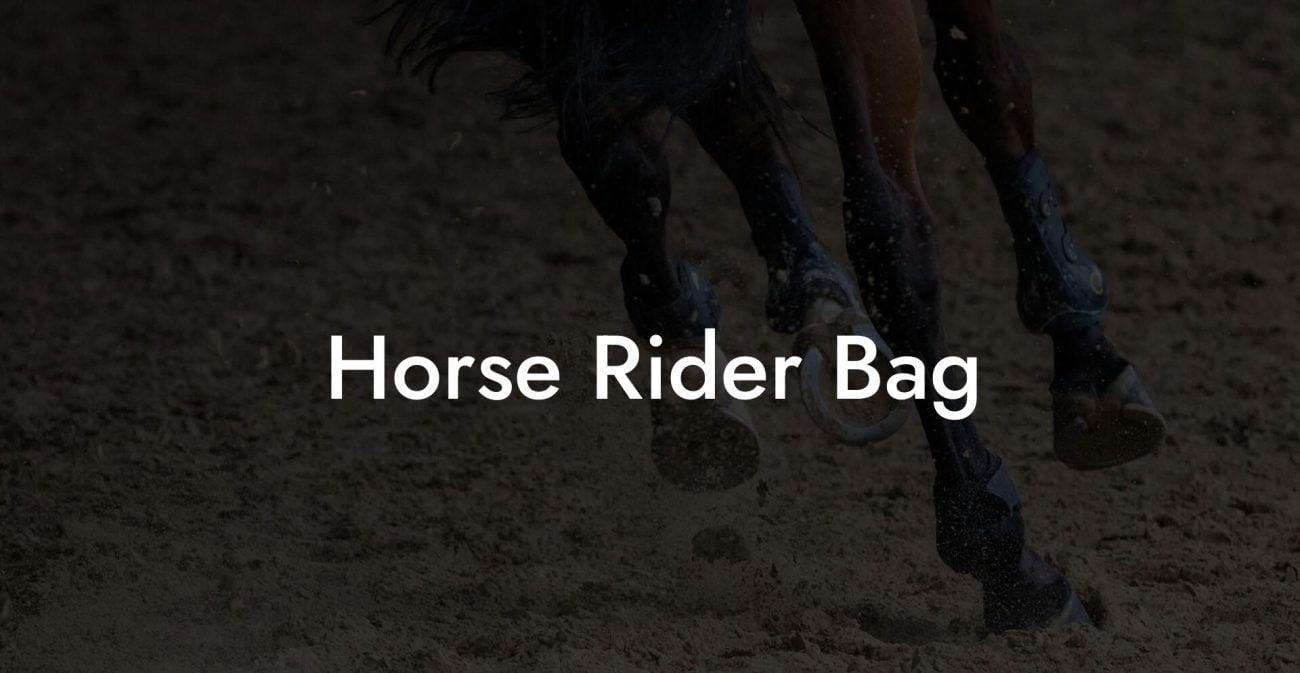 Horse Rider Bag