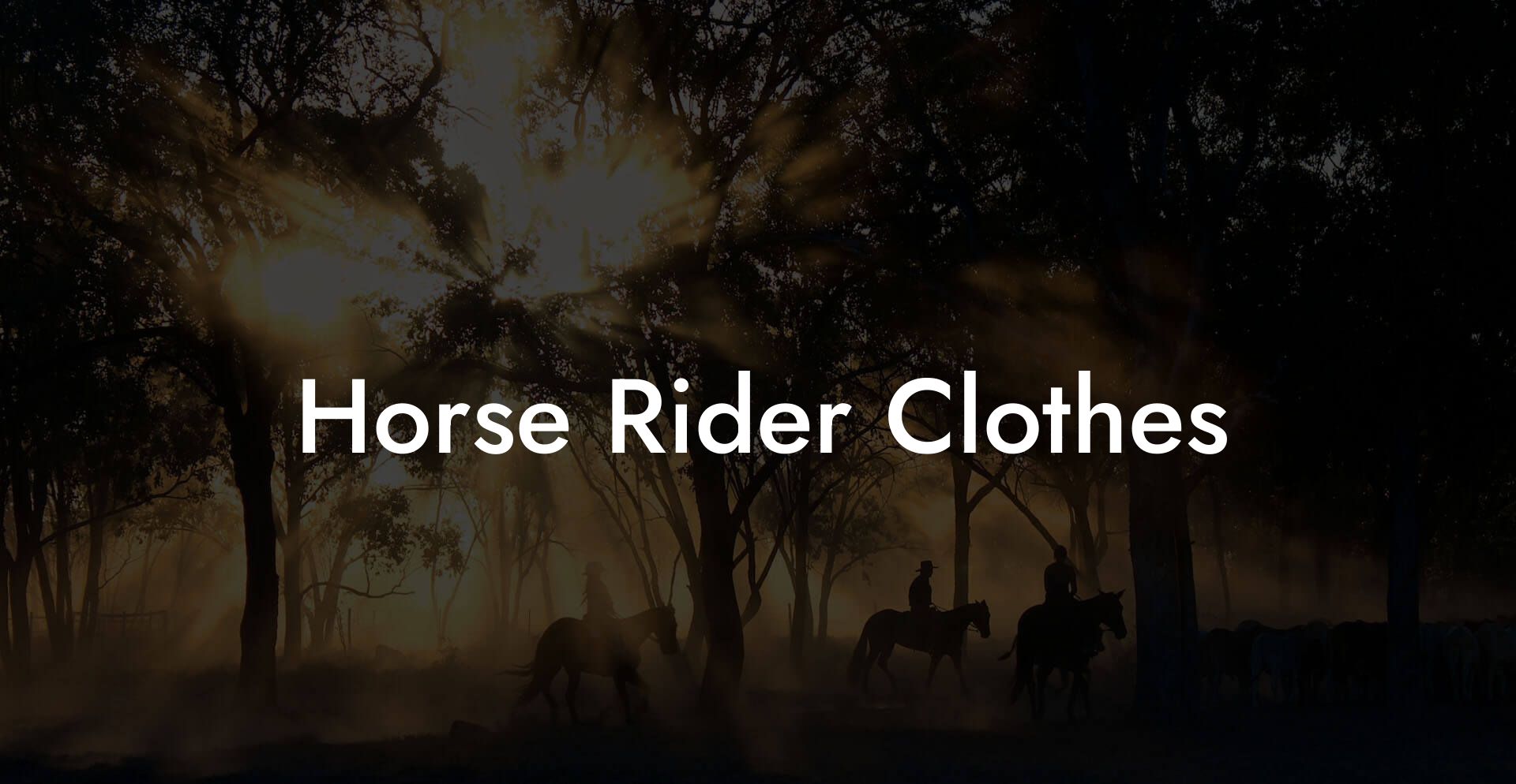 Horse Rider Clothes