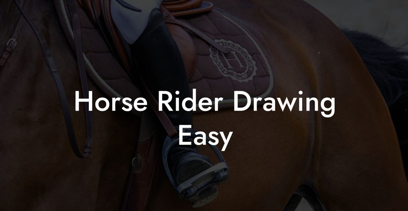 Horse Rider Drawing Easy