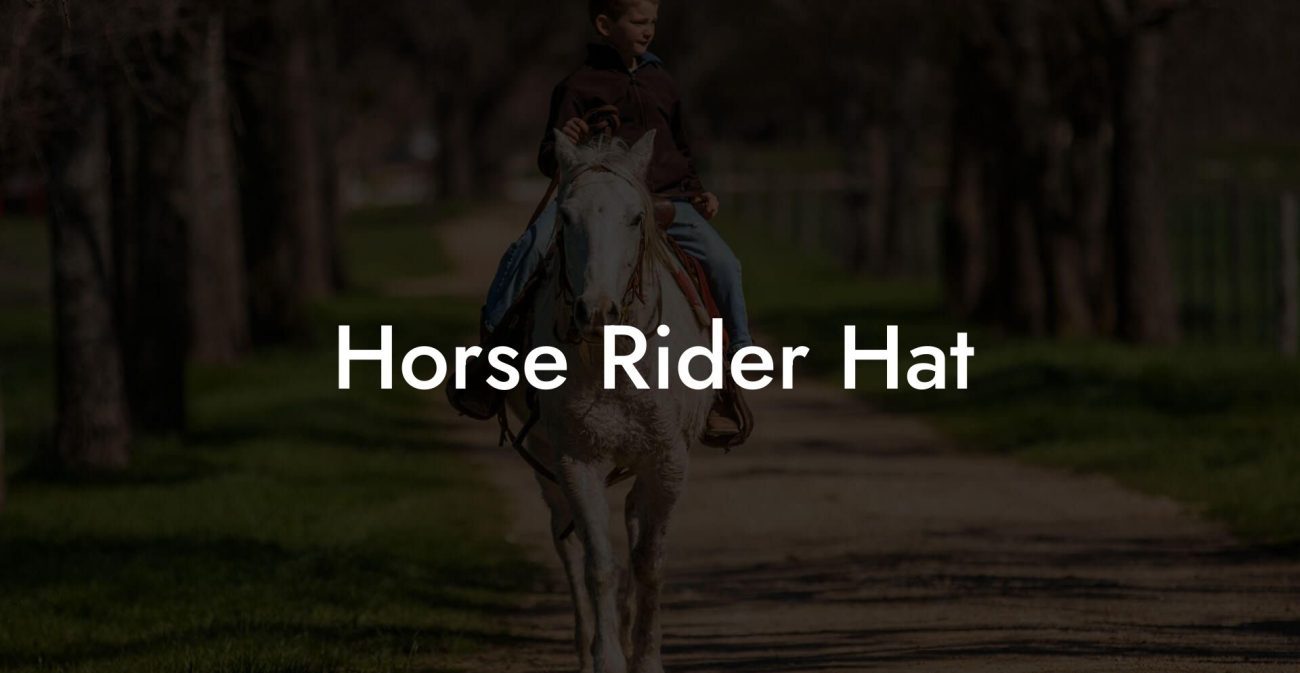 Horse Rider Hat