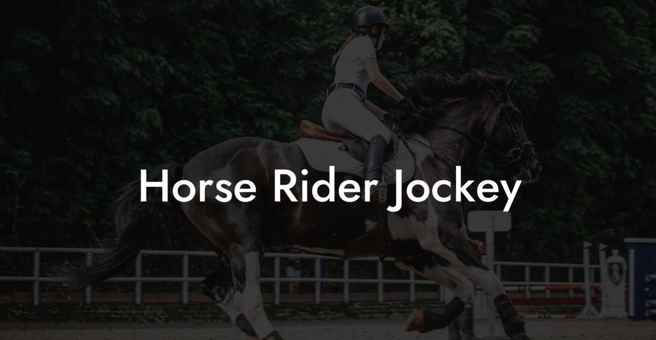 Horse Rider Jockey