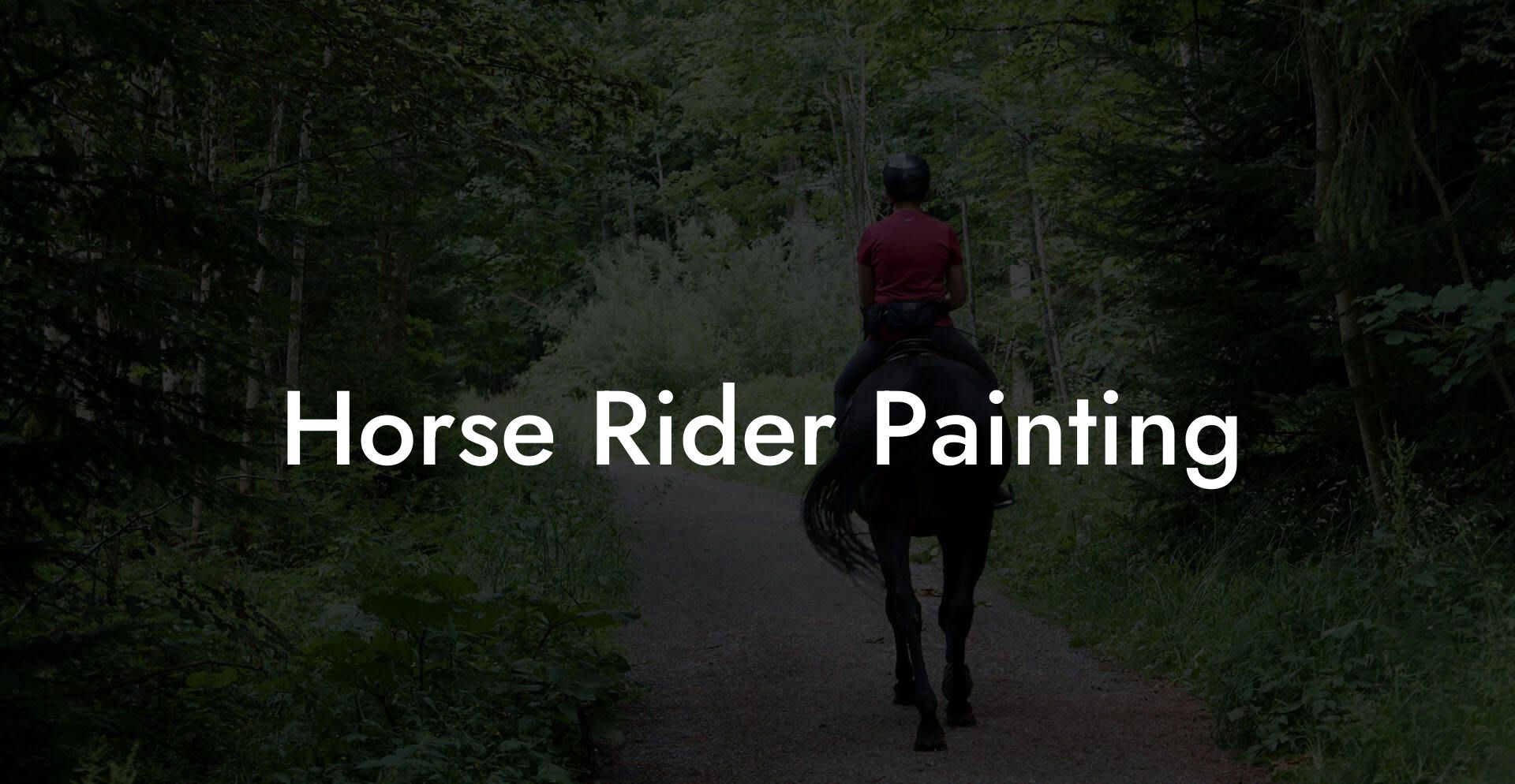 Horse Rider Painting