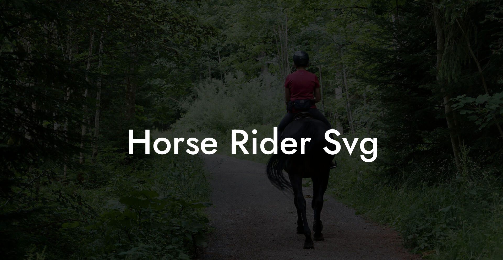 Horse Rider Svg