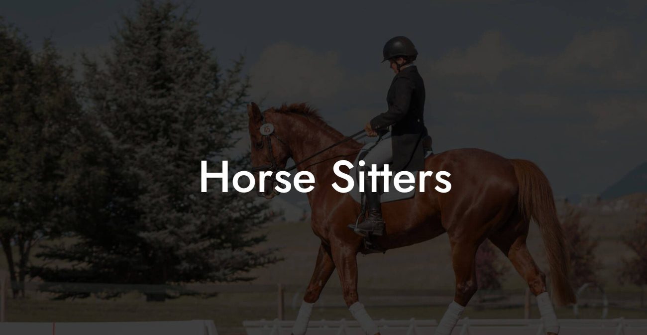 Horse Sitters