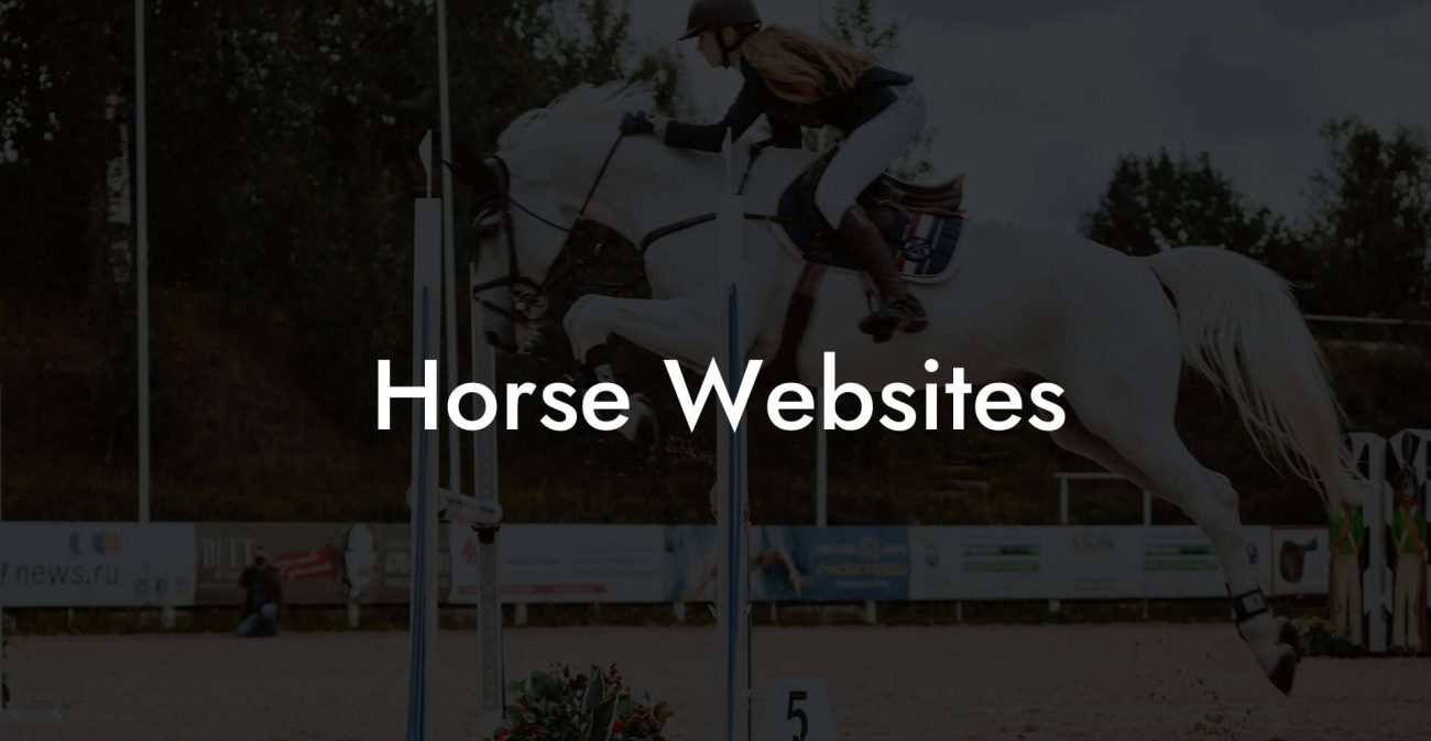 Horse Websites