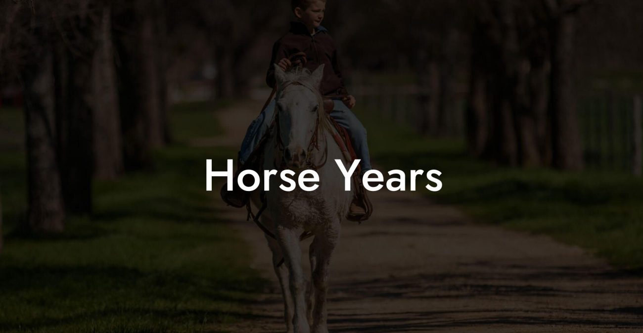 Horse Years