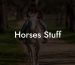 Horses Stuff