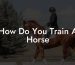 How Do You Train A Horse